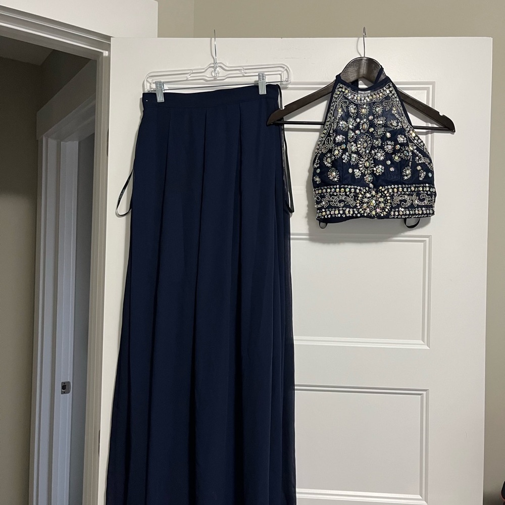 B Darlin  2 Piece Embellished Dress Prom Homecoming Formal 3/4